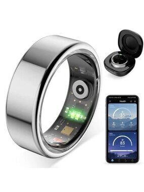 COLMI R02 Smart Ring with Charging Case Health Fitness Tracker Heart Rate Sleep